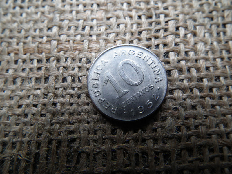 Argentína 10 centavos 1952