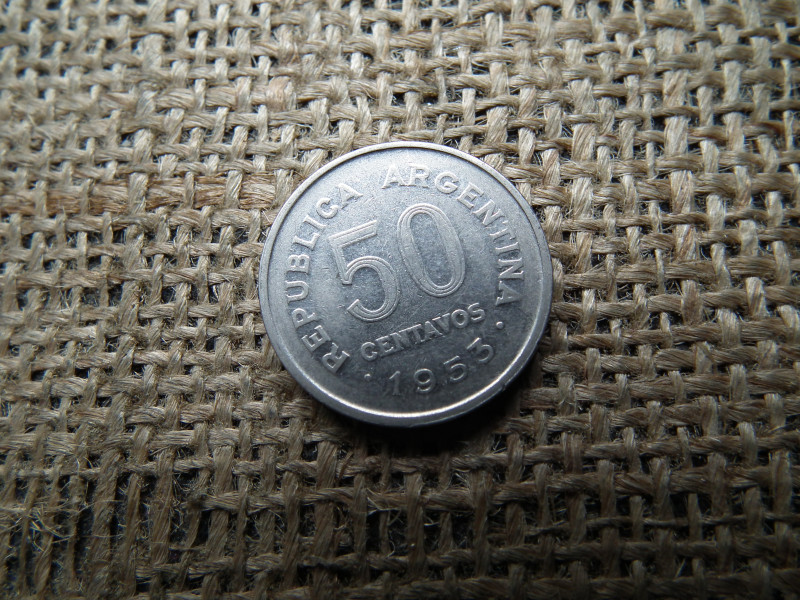 Argentína 50 centavos 1953