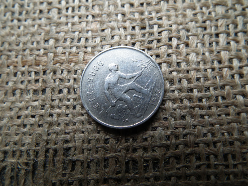 Luxemburg 1 frank 1953 - Charlotte