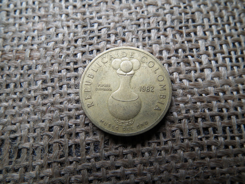 Kolumbia 20 pesos 1982 , peso