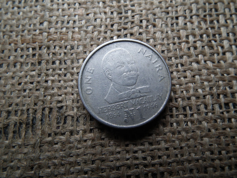 Nigéria 1 naira 1991