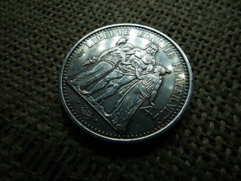 Franciaország , ezüst 10 francs 1969 , frank , extra , ritkább