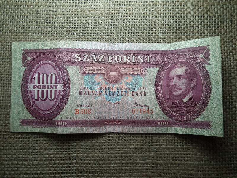 100 forint 1962