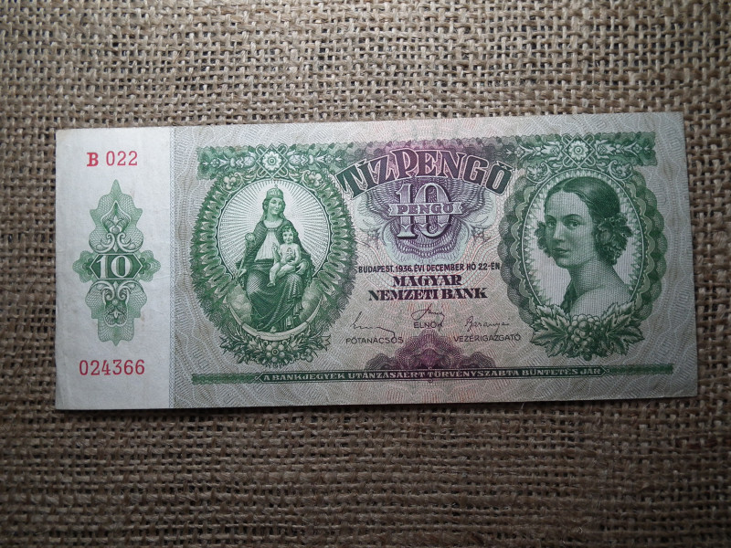 10 pengő 1936 