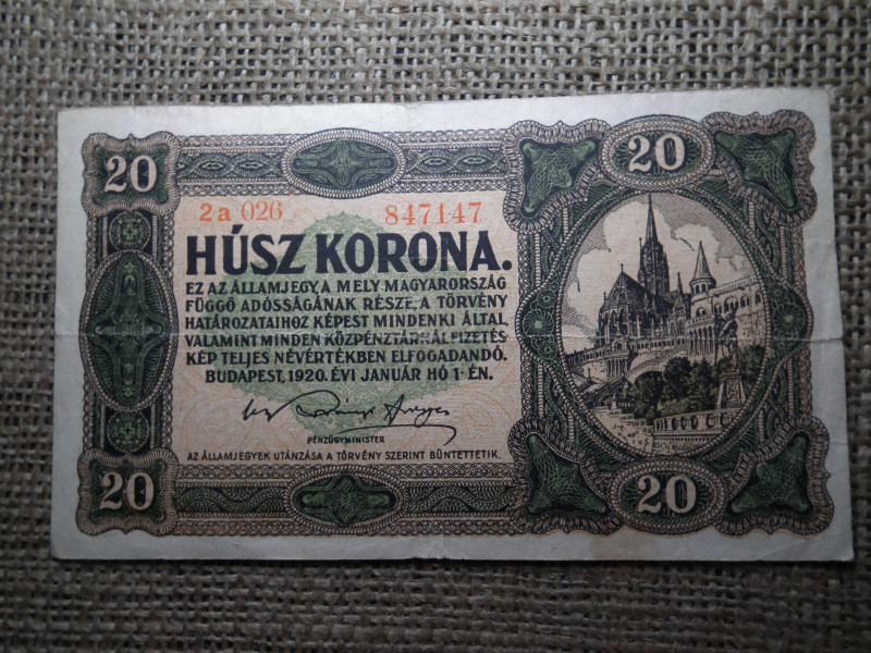 20 korona 1920 