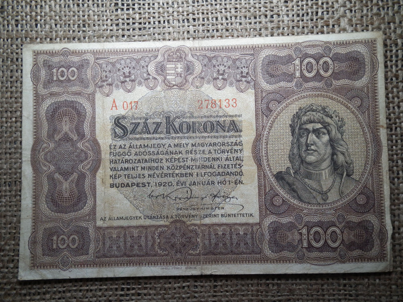100 korona 1920 