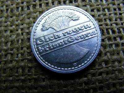 Birodalmi 50 Pfennig érme, 1922, D