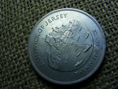 25 pence érme, 1977, Anglia