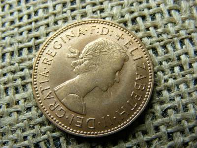 Angol 1/2 penny érme, 1966