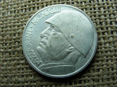 Olasz 20 Lira, 1928, utánveret, 16,43 g