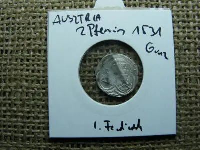 Graz, 2 pfennig, 1531, ezüst