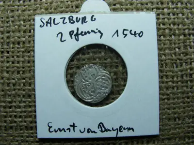 Salzburg 2 Pfennig, 1540, ezüst