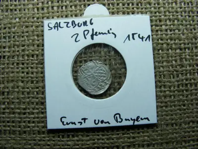 Salzburg 2 Pfennig, 1541, ezüst