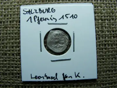Salzburg 1 Pfennig, 1510, ezüst