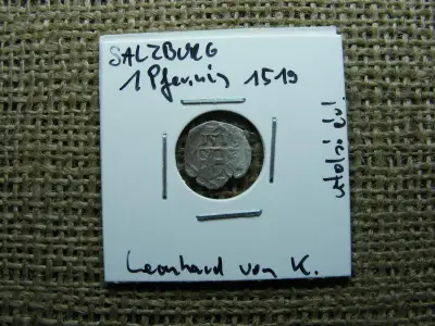 Salzburg 1 Pfennig, 1519, ezüst