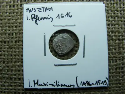 Ausztria, 1 pfennig, 1516, ezüst