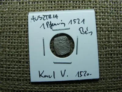 Ausztria, Bécs, 1 pfennig, 1516, ezüst