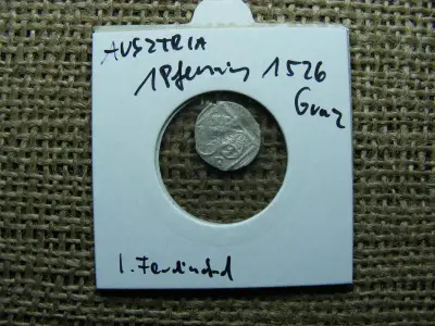 Graz, 1 Pfennig, 1526, ezüst