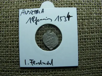 Ausztria, 1 pfennig, 1534, ezüst