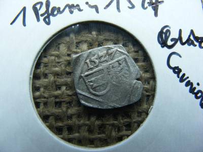 Ausztria, Carniola, 1 pfennig, 1527, ezüst