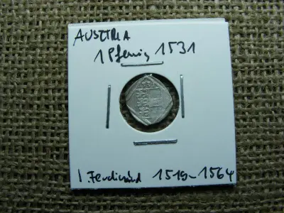 Ausztria, 1 pfennig, 1531, ezüst