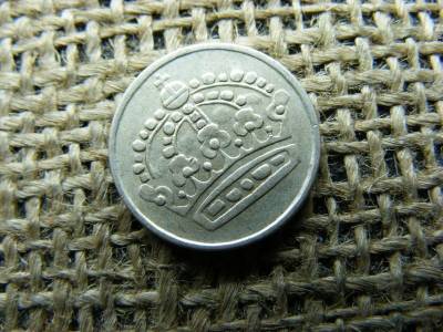 Svéd 25 öre, 1957, ezüst