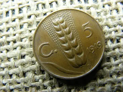 5 Centesimi, 1919, Olaszország