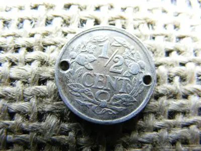 Holland 1/2 cent papírpénz, 1930