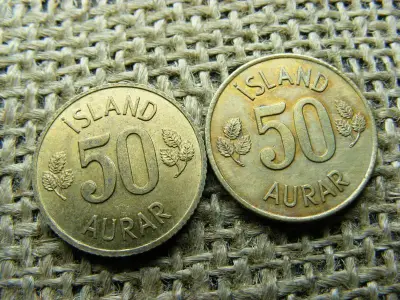 Izland 50 aurar, 1969-1970, pár