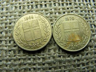Izland 50 aurar, 1969-1970, pár