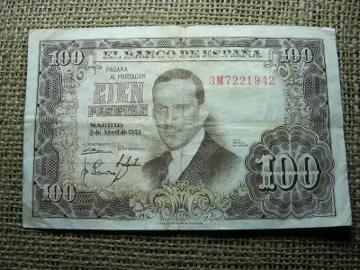 100 Peseta, 1953, Spanyolország