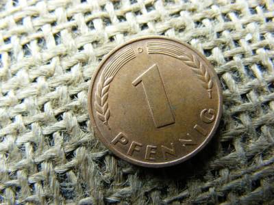 1 Pfennig, 1966, D jelzéssel
