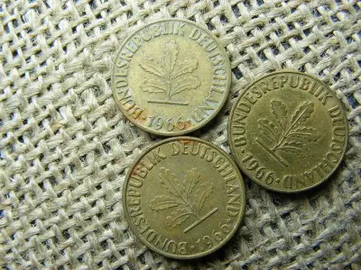5 Pfennig érme, 1966, D, F, J