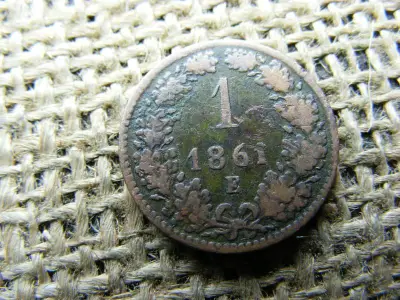 1 krajcár, 1861, E jel