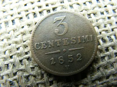 3 Centesimi, 1852, V