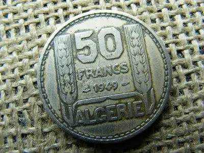 Algéria 50 frank, 1949
