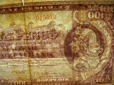 100 pengő, 1945, Makkos vízjel