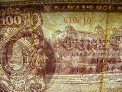 100 pengő, 1945, Makkos vízjel