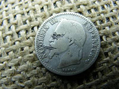 Ezüst 50 cent, 1866 BB, Franciaország