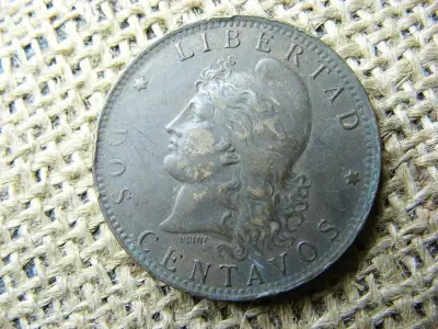 Argentína 2 centavos, 1892
