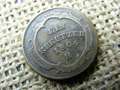 1 krajcár 1804 H, verdehiba, lapkahiba