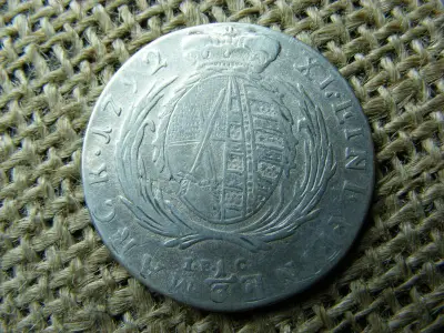 Szász 1/3 tallér, 1792, ezüst, ritkább