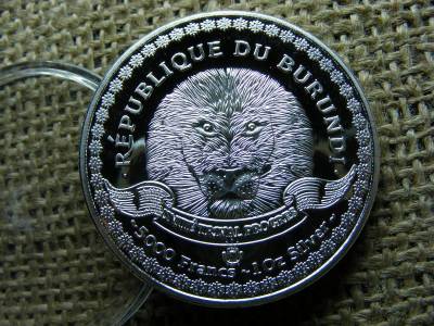 Burundi 5000 francs, 2014, ezüstözött érme