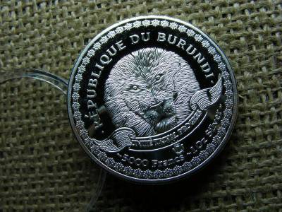 Burundi 5000 francs 2014, ezüstözött érme