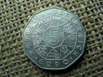 Ezüst 5 euró érme, 2008