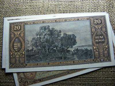20 pengő, 1926, nagyon jó minőségű, nyomdai másolat