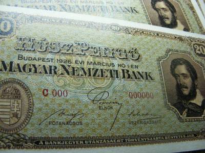 20 pengő, 1926, nagyon jó minőségű, nyomdai másolat