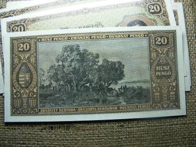 20 pengő, 1926, nagyon jó minőségű, nyomdai másolat