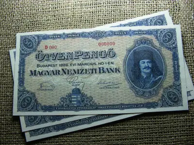 50 pengő, 1926, nagyon jó minőségű, nyomdai másolat