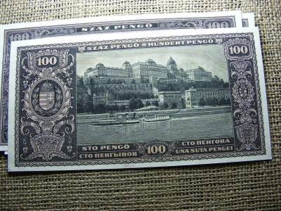 100 pengő, 1926, nagyon jó minőségű, nyomdai másolat
